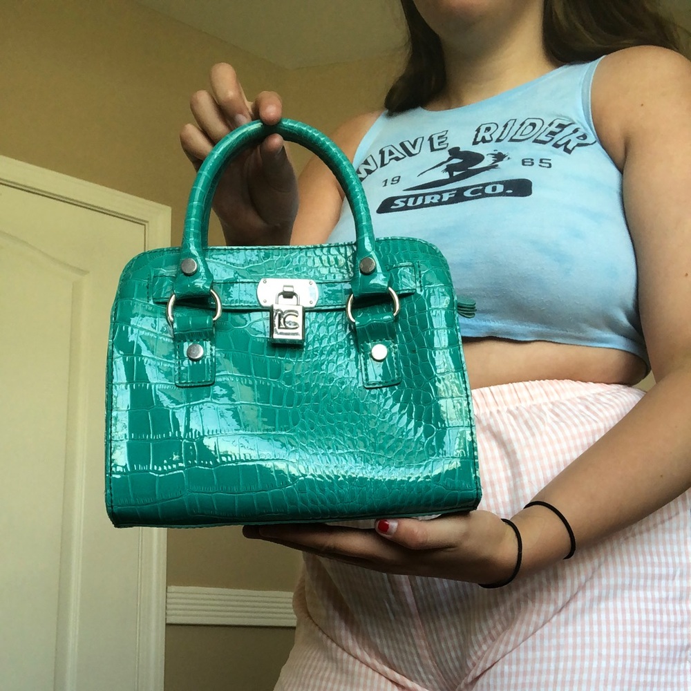 FAUX CROCODILE MINI BAG